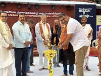 H.H. Swamiji's visit to Shri Idagunji Maha Ganapati Yakshagana Mandali, Keremane (3 Feb 2023)